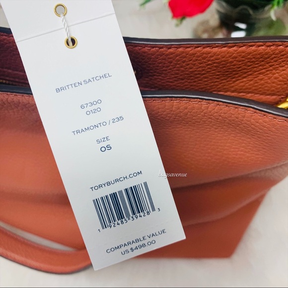 Tory Burch Britten satchel Tramonto large tote 498 - Picture 5 of 10